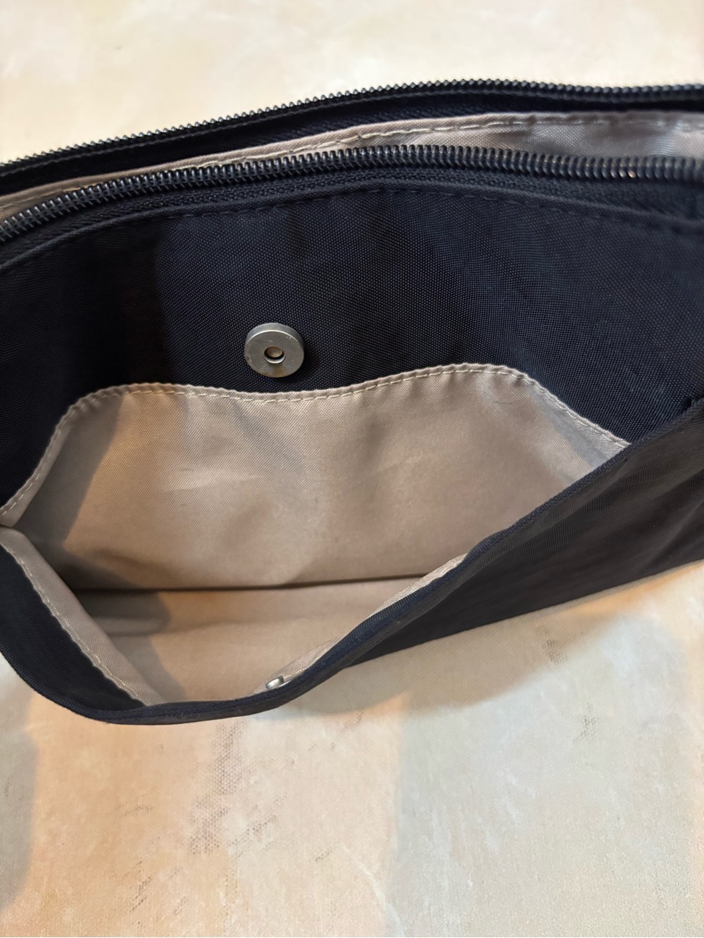 Baggallini Everyday Black Nylon Crossbody Bag with built in wallet - Picture 7 of 7
